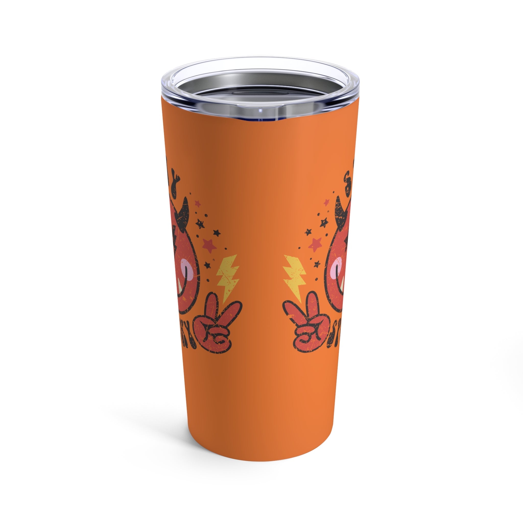 Stay Spooky Cute Devil Halloween Orange Stainless Steel Tumbler 20oz
