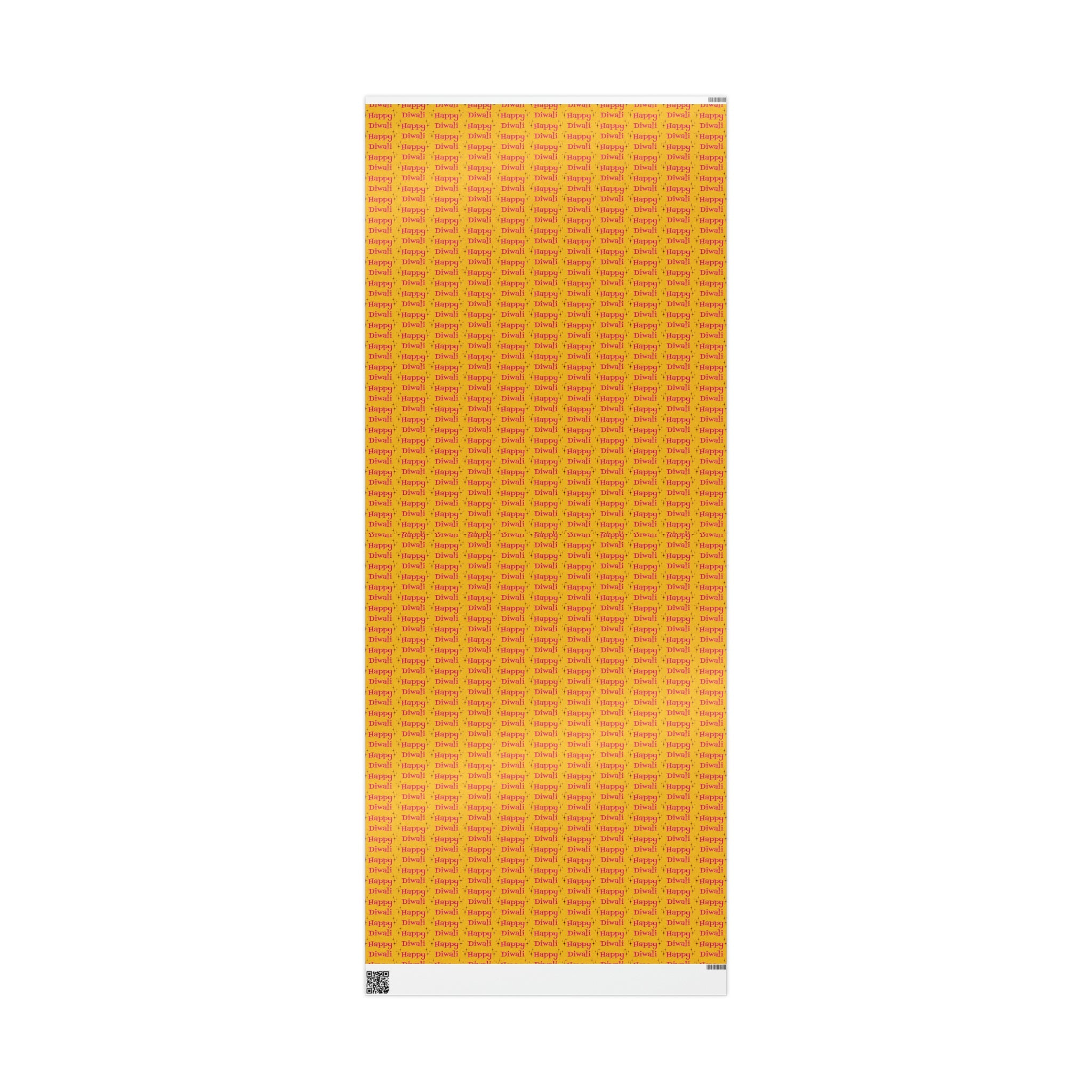 Happy Diwali Starburst Atomic Mid Century Retro Style Holiday Gift Wrap Paper - Glossy Or Matte