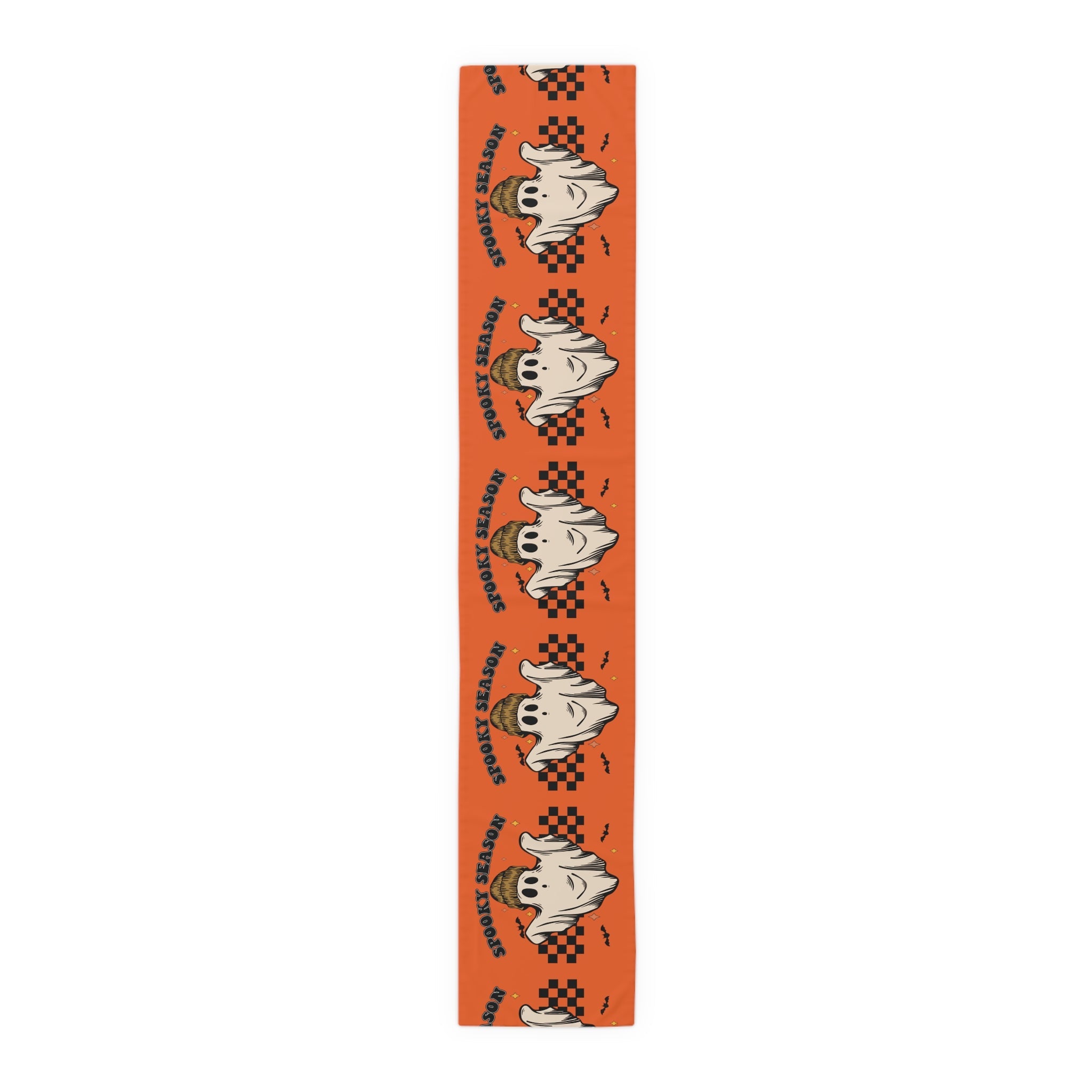 Spooky Season Halloween Ghost Cotton Table Runner