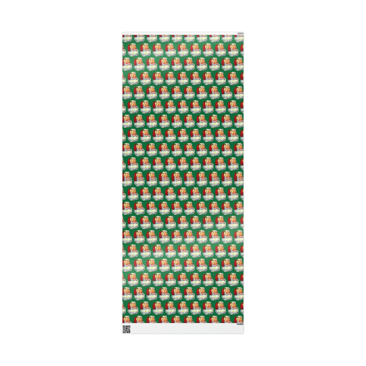 Merry Christmas Santa Retro Christmas Print Holiday Gift Wrap Paper - Glossy Or Matte
