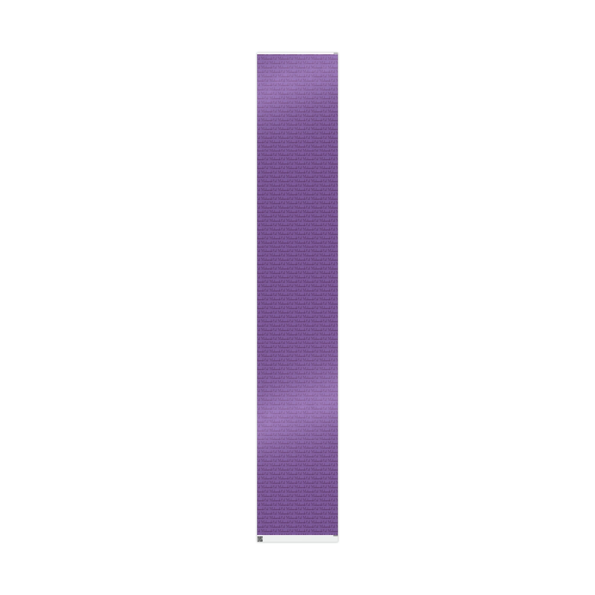 Eid Mubarak Purple Holiday Gift Wrap Paper - Glossy Or Matte