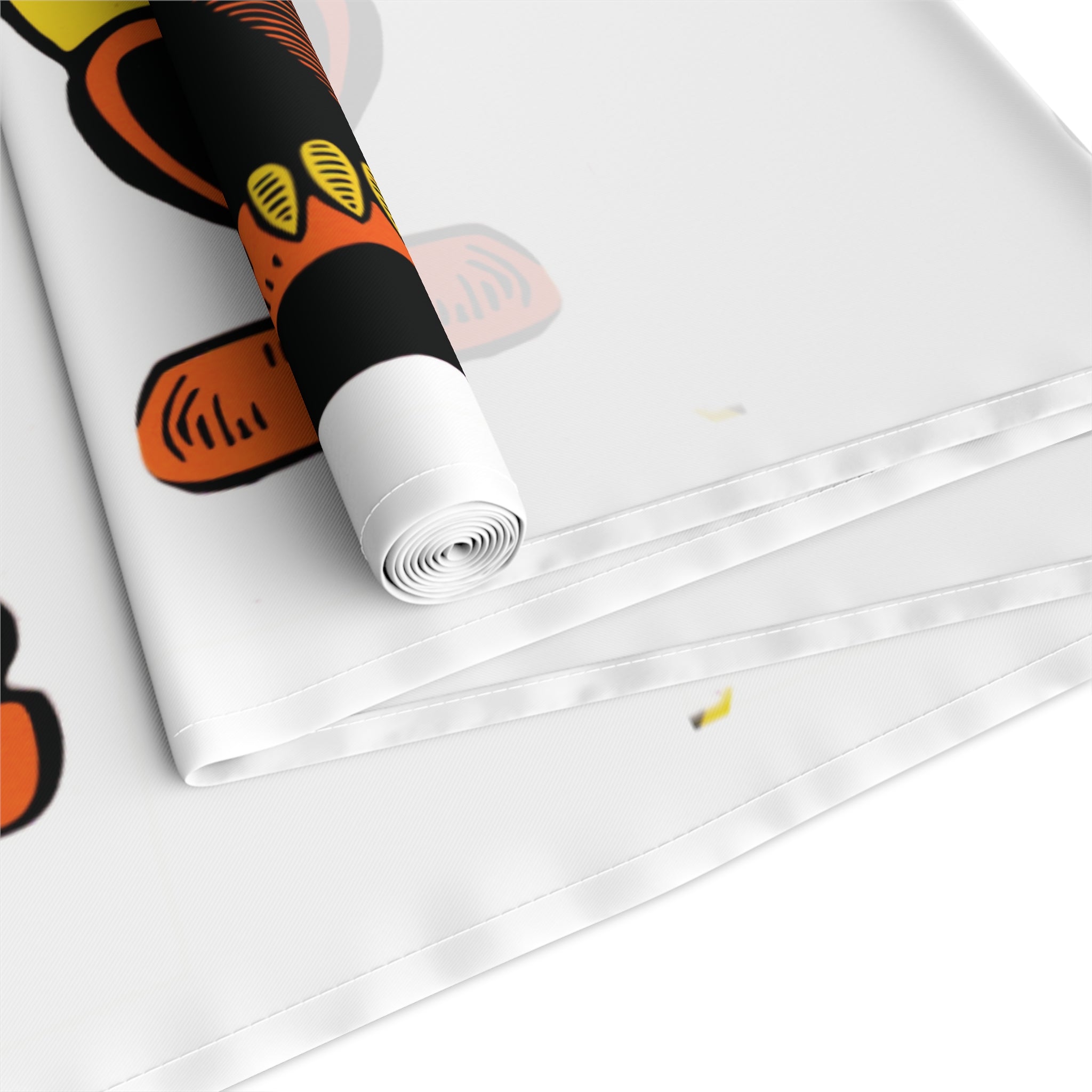 Halloween Owl Retro Halloween Print Decor Cotton Poly Table Runner