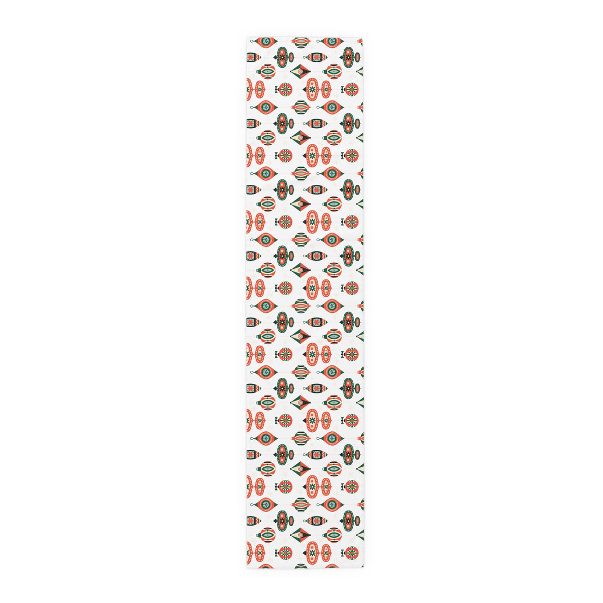 Atomic Retro Christmas Ornaments Atomic Mid Century Retro Style Holiday Table Runner - Cotton Or Polyester