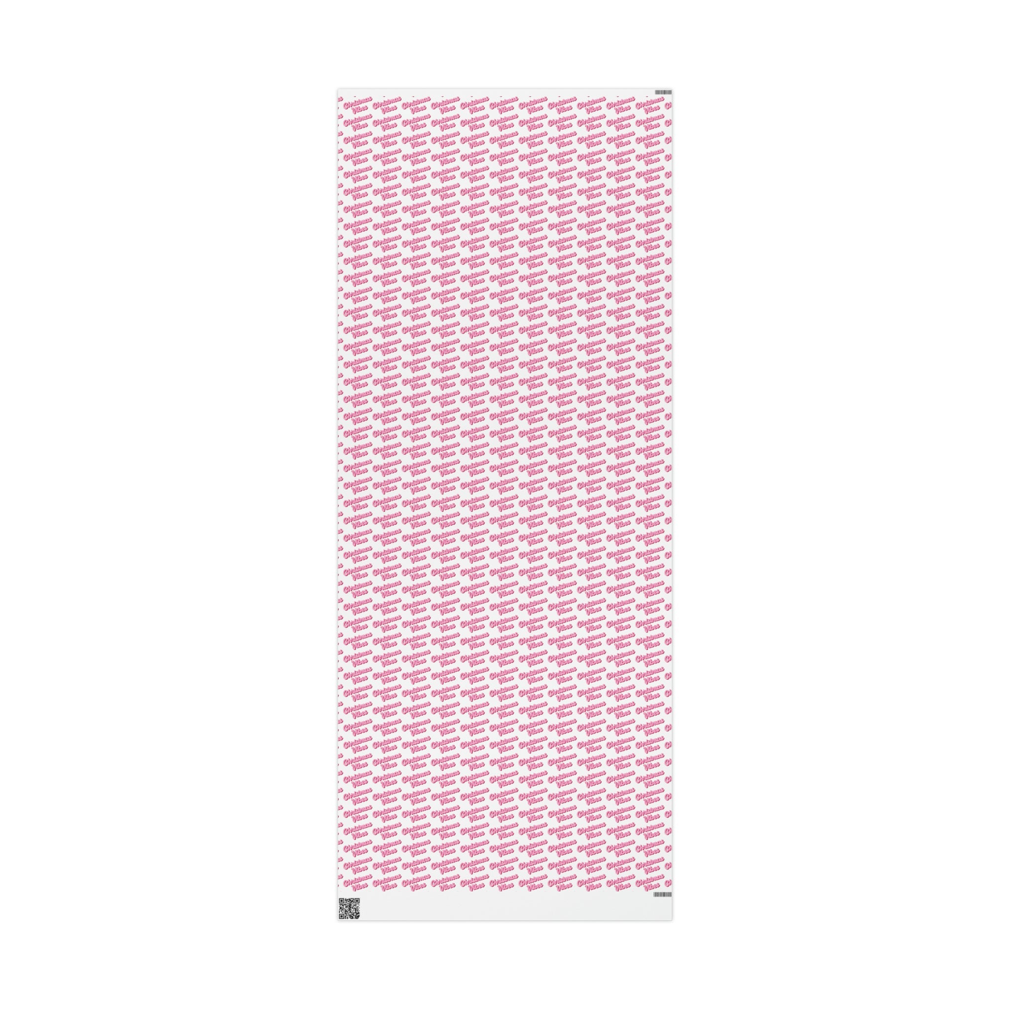 Pink Christmas Vibes Retro Style Christmas Holiday Gift Wrap Paper - Glossy Or Matte