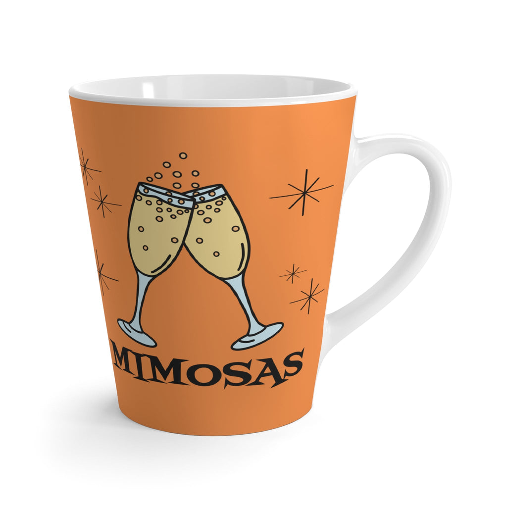 Mimosas Champagne Atomic Mid Century Retro Style Latte Coffee Mug