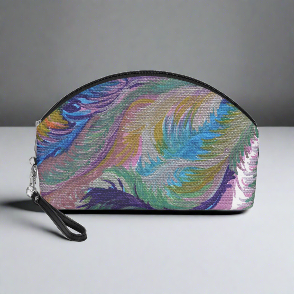 Lyran Love Caden Caraco Art Print Cosmetic Travel Makeup Bag Wristlet