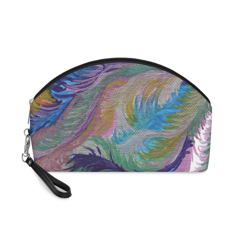 Lyran Love Caden Caraco Art Print Cosmetic Travel Makeup Bag Wristlet