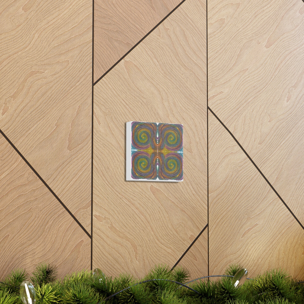 Solar Spirals Mosaic Caden Caraco Canvas Gallery Wrap