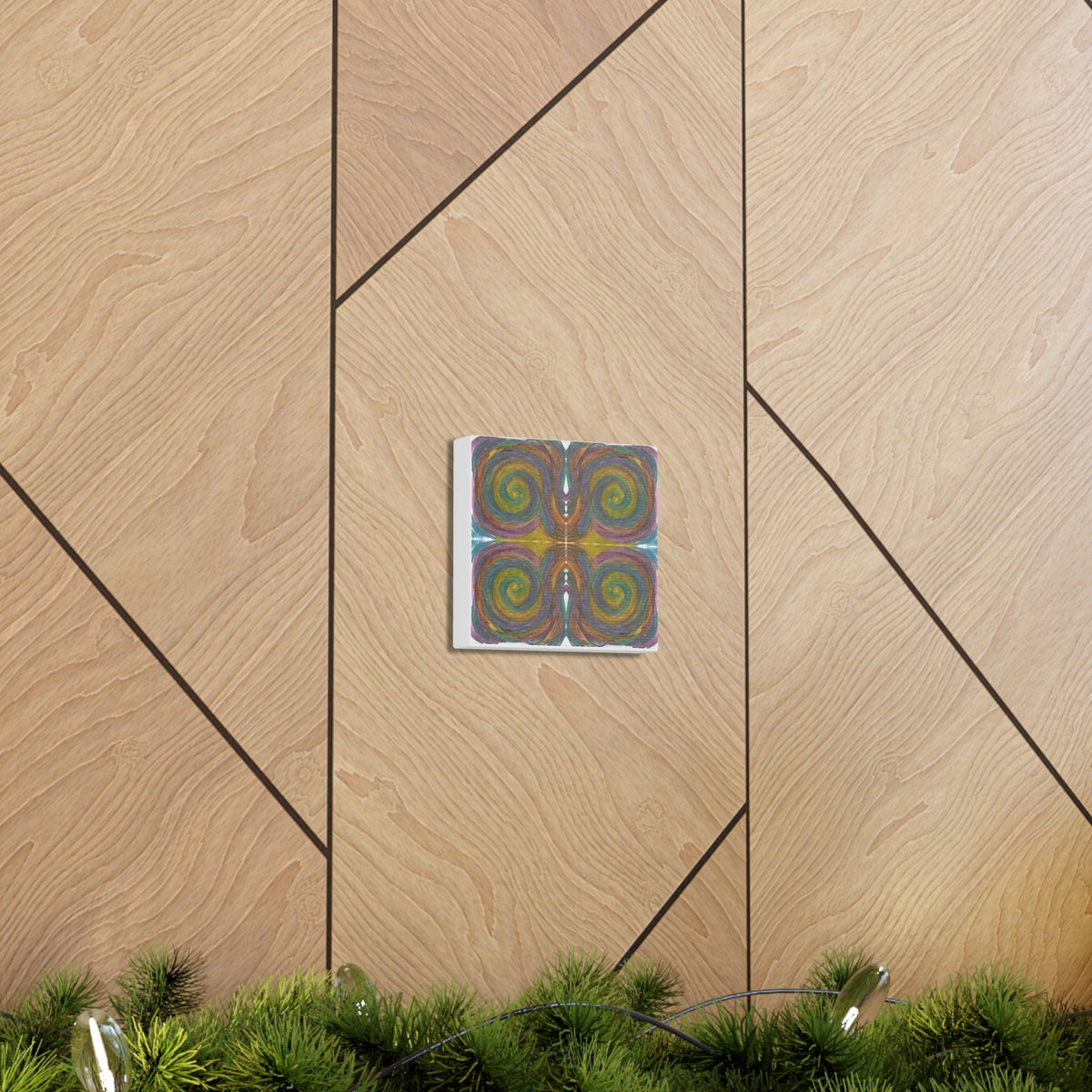 Solar Spirals Mosaic Caden Caraco Canvas Gallery Wrap
