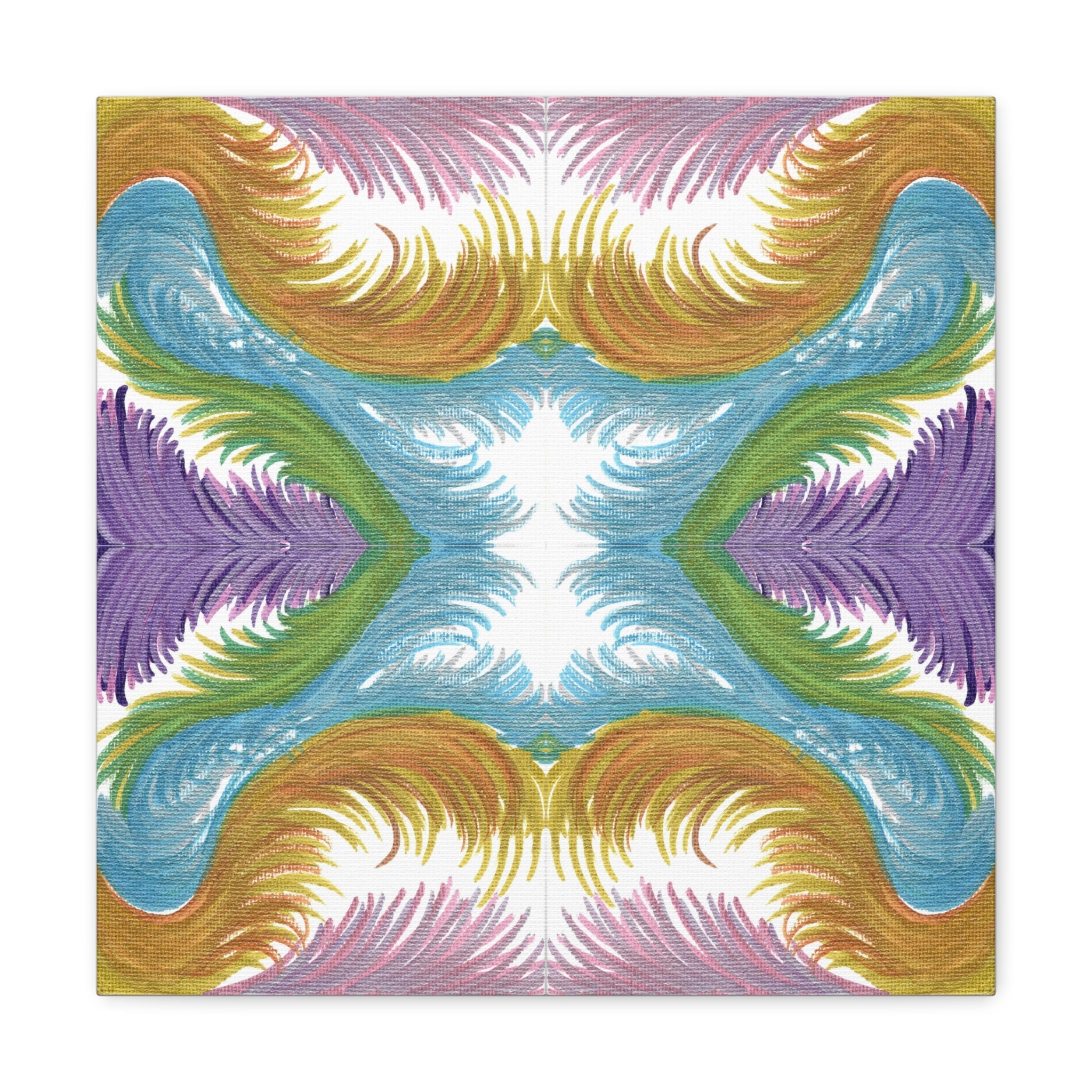Lyran Feathers Variation 2 Caden Caraco Canvas Gallery Wrap