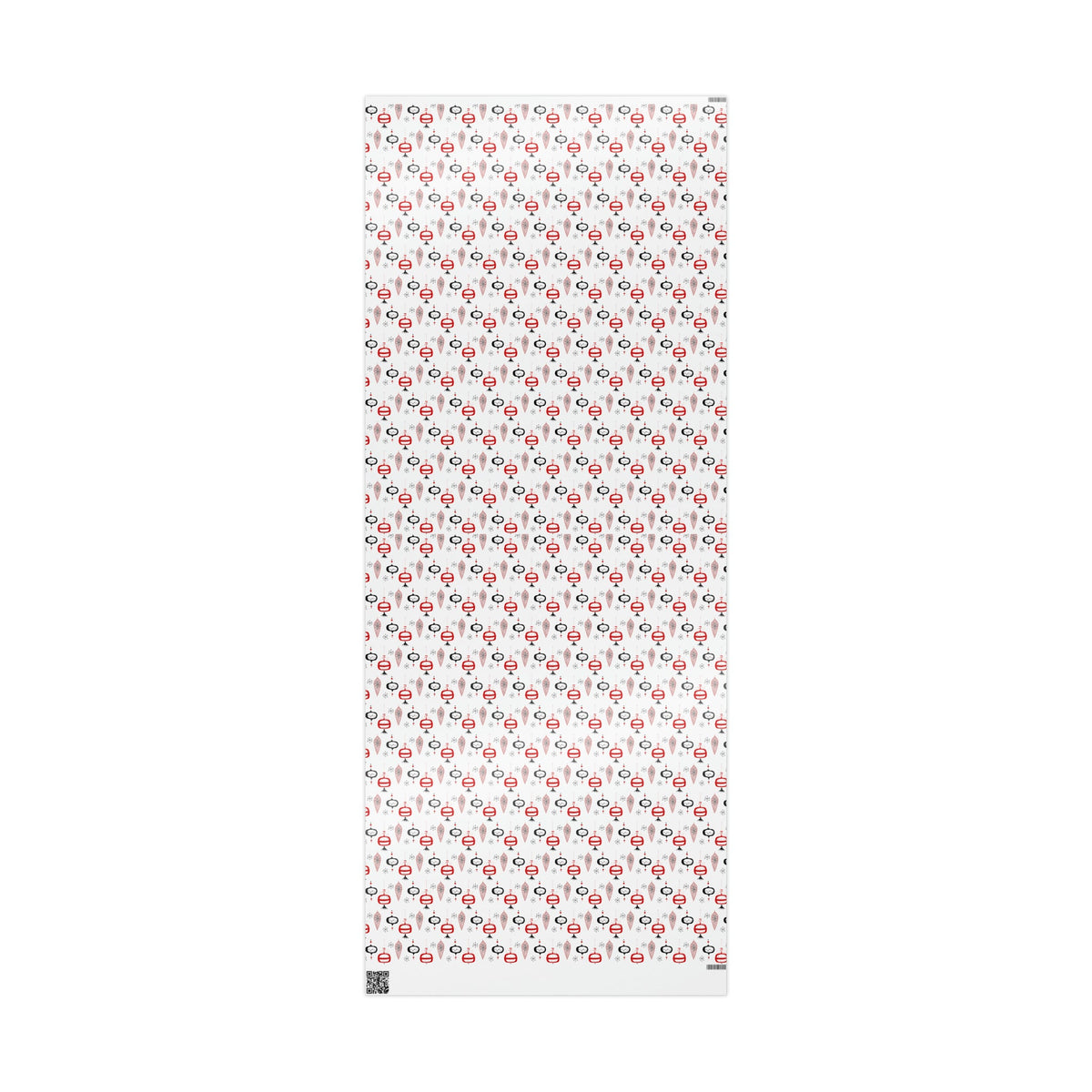 Retro Christmas Ornaments Mid Century Retro Christmas Print Holiday Gift Wrap Paper - Glossy Or Matte