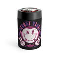 Spooky Vibes Cute Dracula Halloween Distressed Print Stainless Steel Can Holder