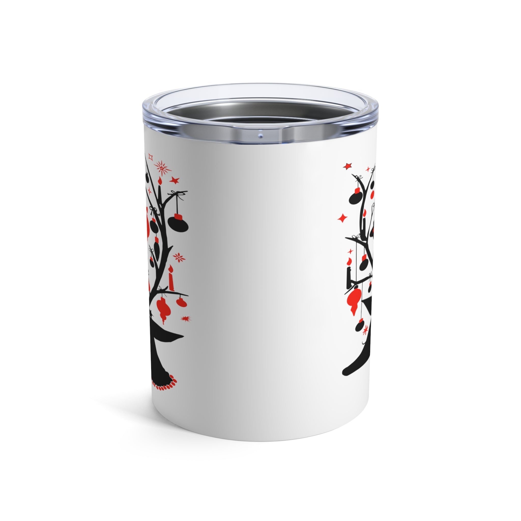 Reindeer Ornaments Retro Christmas Print Stainless Steel Tumbler 10oz