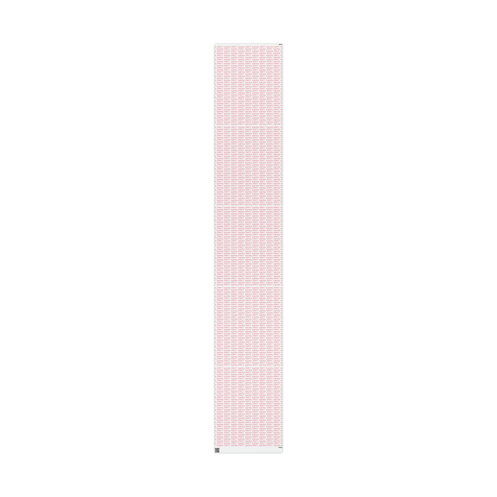 Happy Easter Pink And White Atomic Retro Style Holiday Gift Wrap Paper - Glossy Or Matte