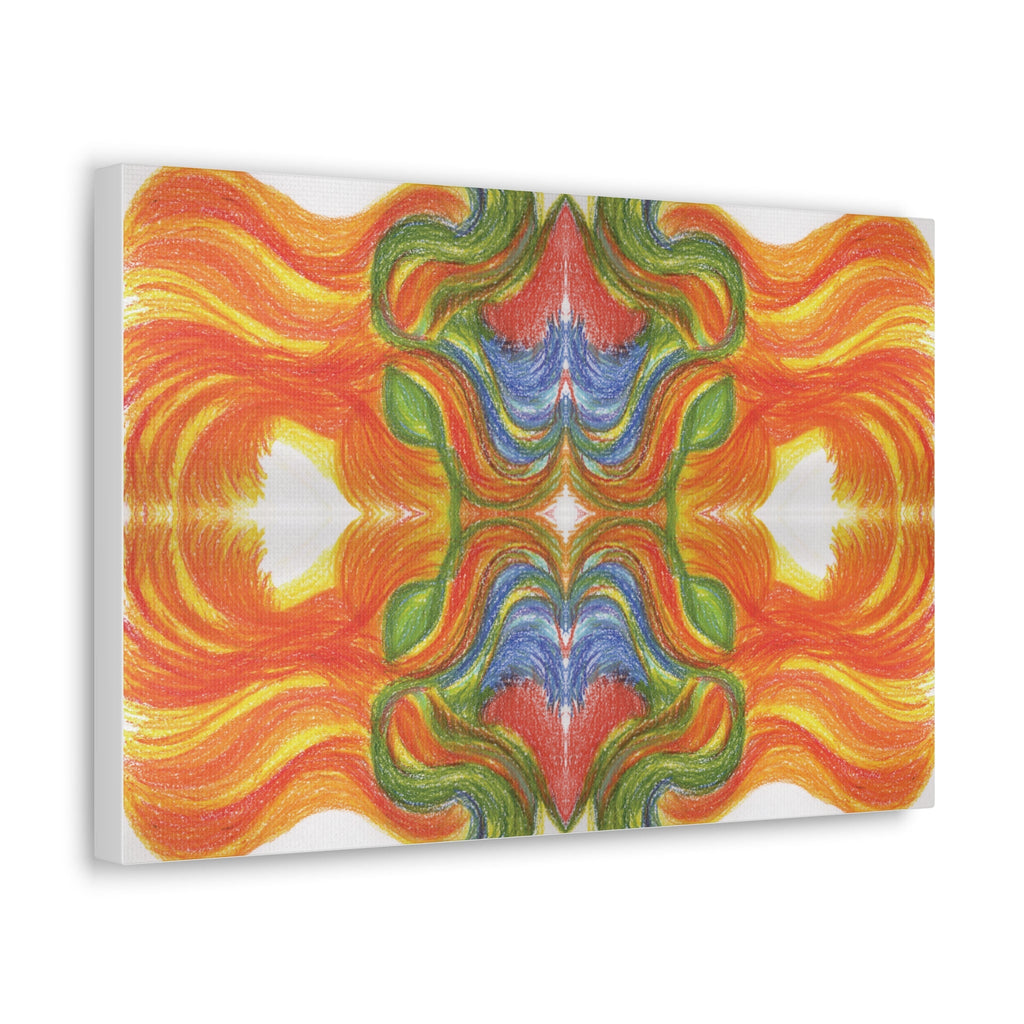 "Ventricular Flames" Caden Caraco Canvas Wrap