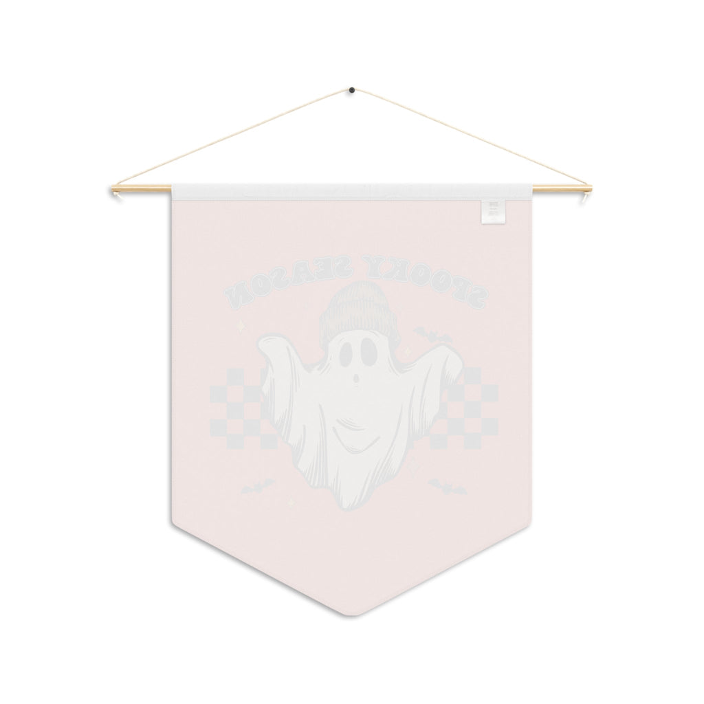 Spooky Season Halloween Ghost Wall Hanging Banner Flag