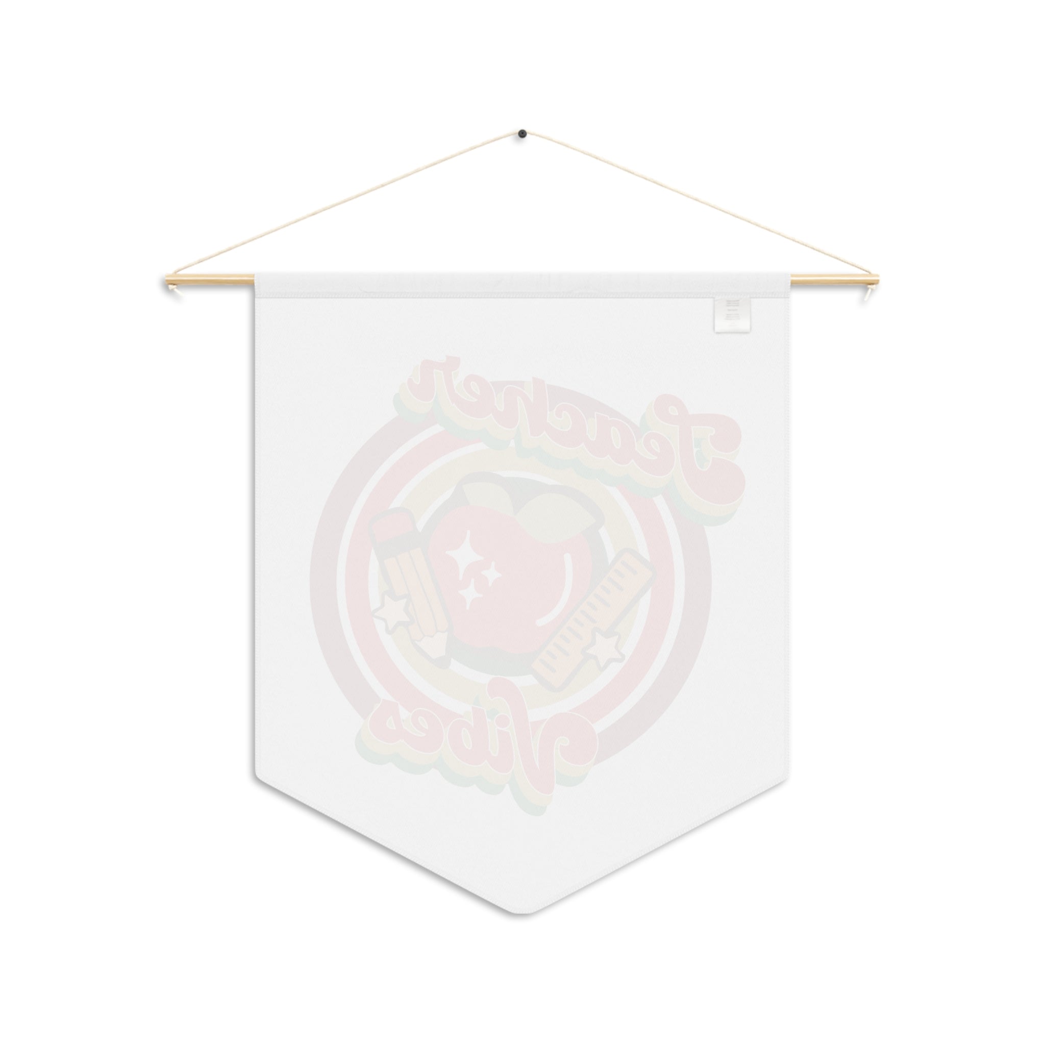 Teacher Vibes Print Wall Hanging Banner Flag