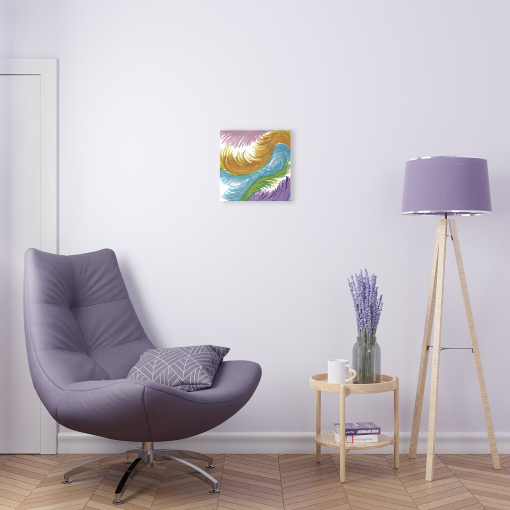 Space Feathers Caden Caraco Acrylic Print