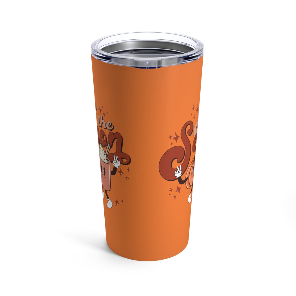 Tis The Season For Pumpkin Spice Retro Style Fall Autumn Stainless Steel Tumbler 20oz
