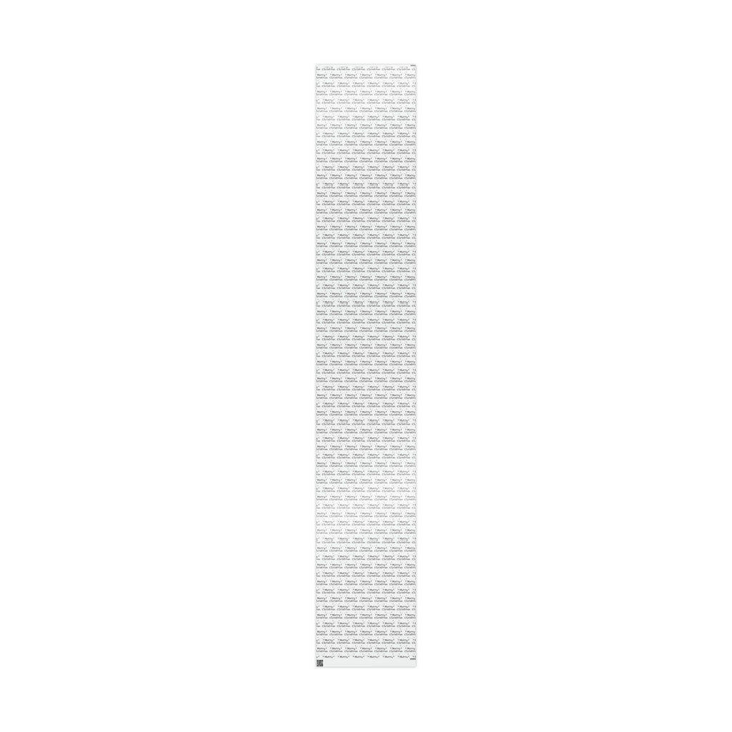 Merry Christmas Starburst Black And White Atomic Mid Century Retro Christmas Style Holiday Gift Wrap Paper - Glossy Or Matte