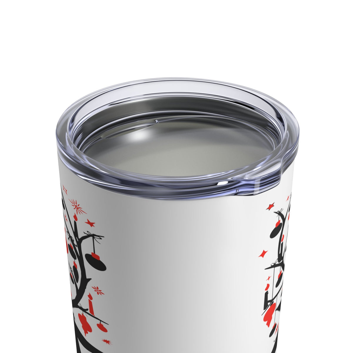 Reindeer Ornaments Retro Christmas Print Stainless Steel Tumbler 10oz