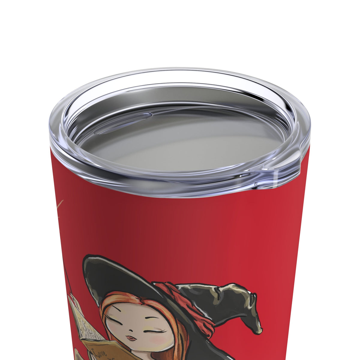 Love Magic Red Witch Halloween Print Stainless Steel Tumbler 20oz
