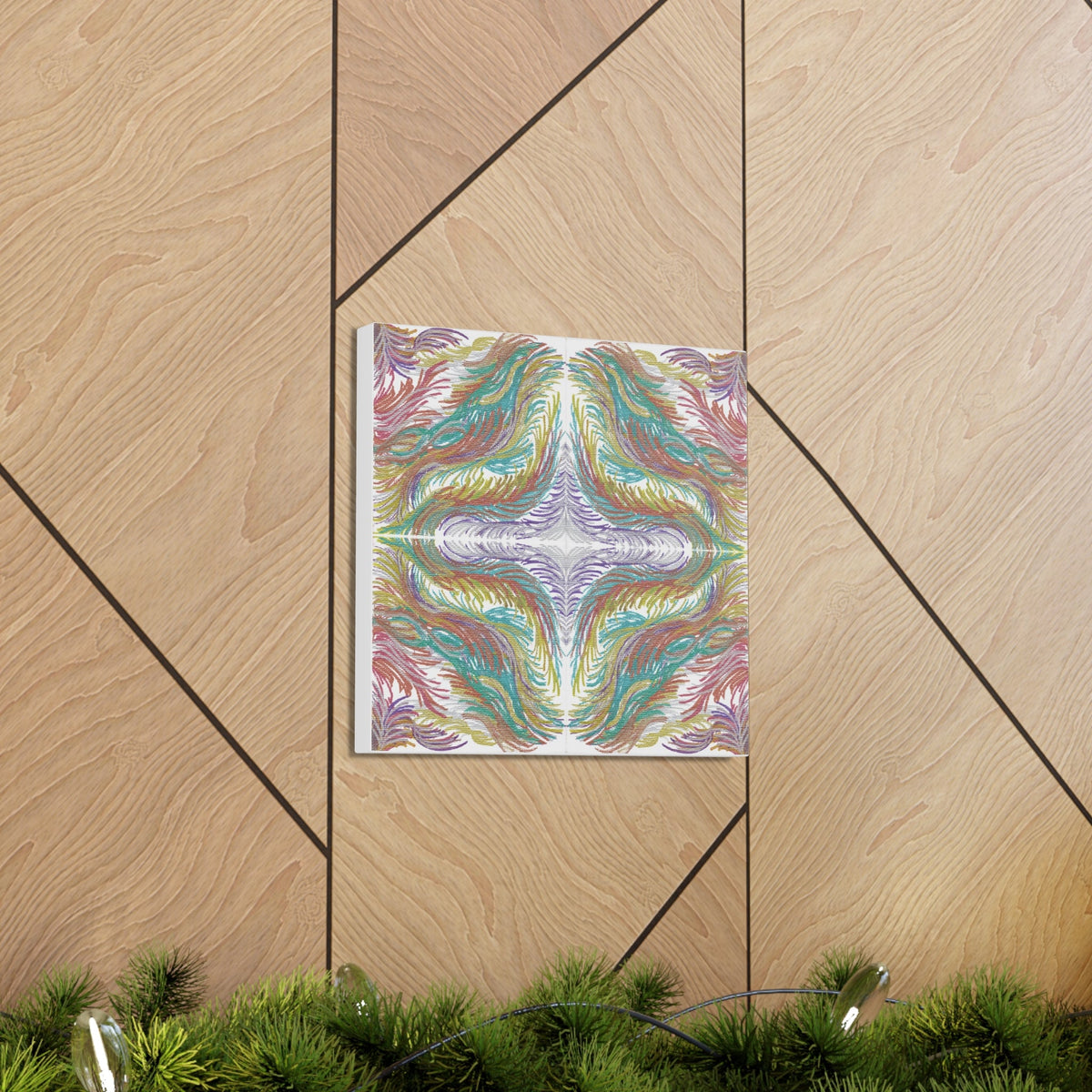 Space Feathers 4 Variation 1 Caden Caraco Canvas Gallery Wrap