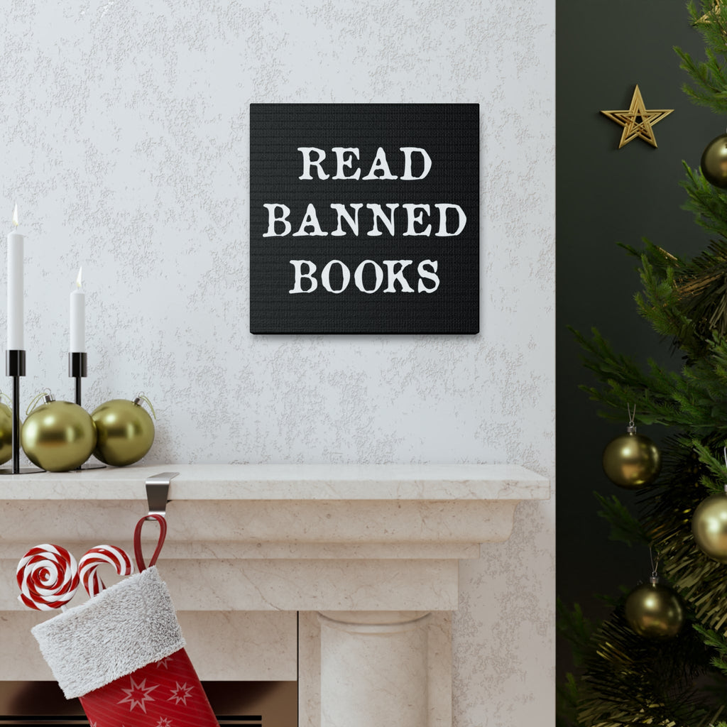 Read Banned Books Canvas Gallery Wraps