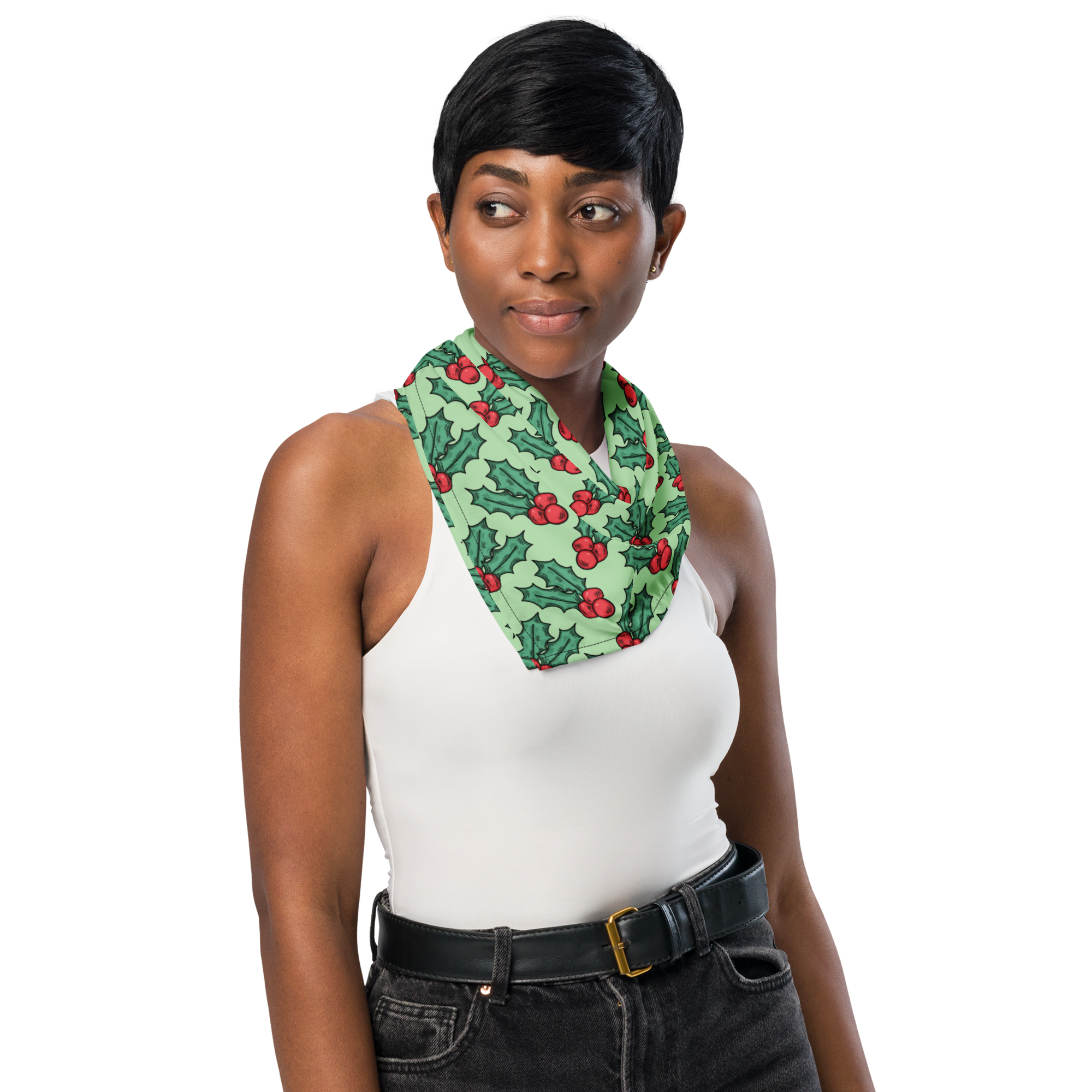 Christmas Holly Bandana for Pets and Humans