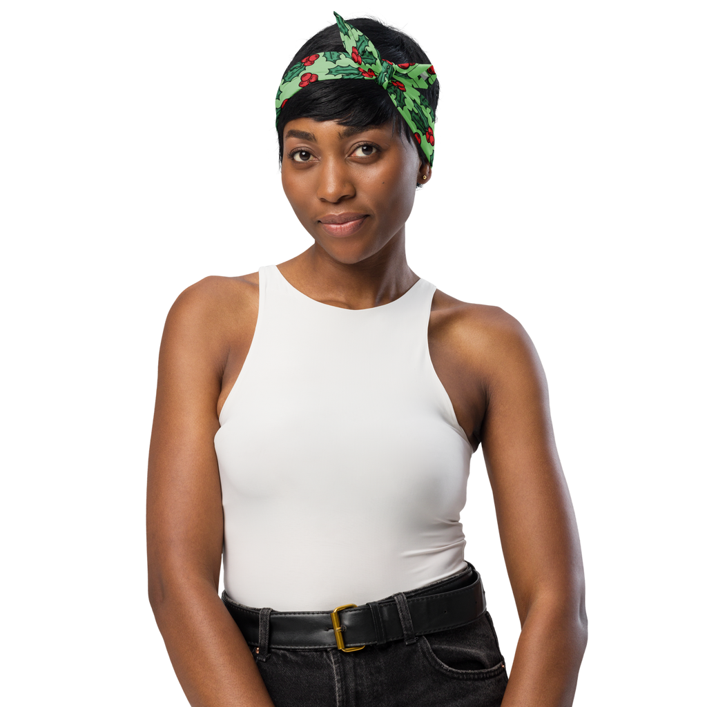 Christmas Holly Bandana for Pets and Humans