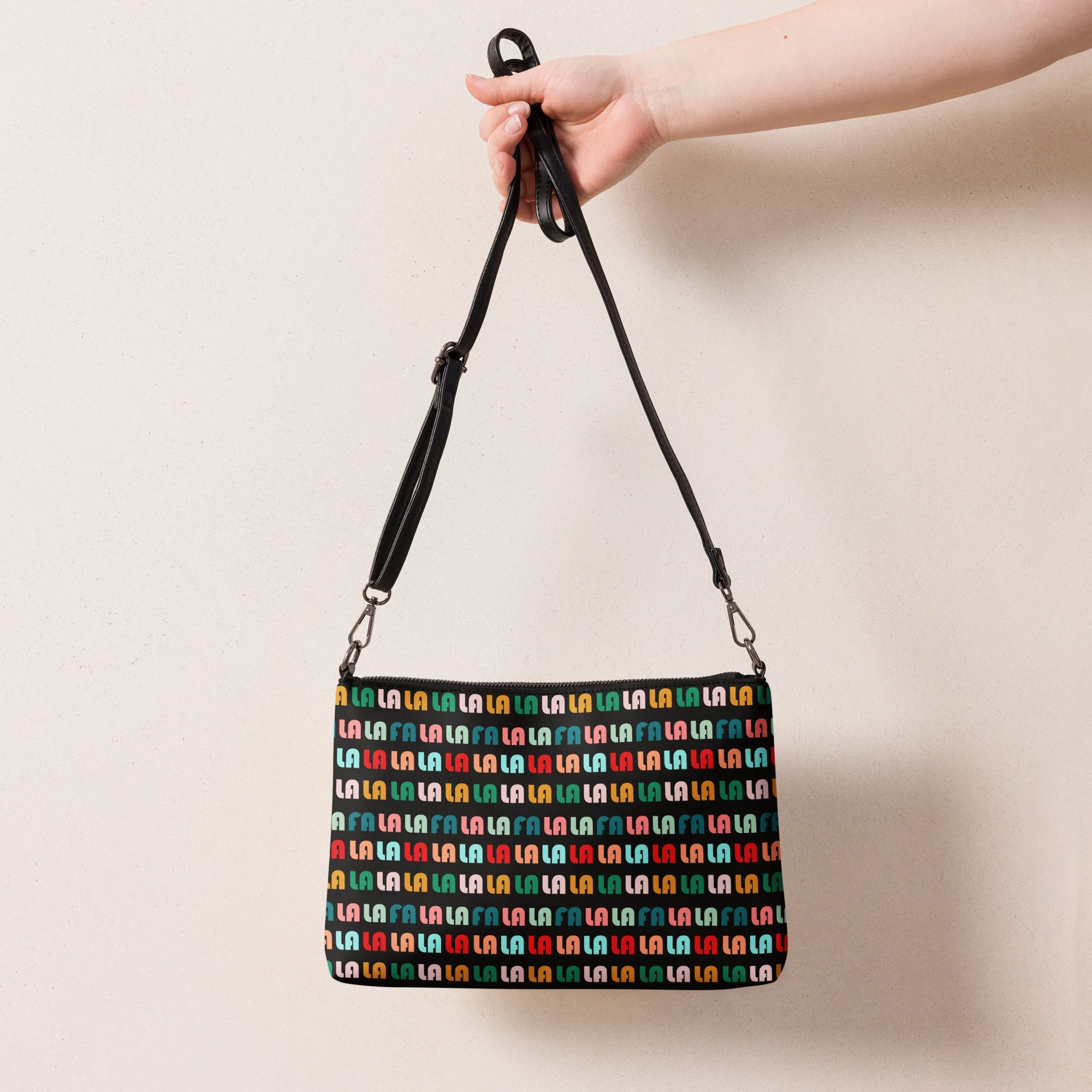 Fa La La La Christmas Retro Style Crossbody Bag Purse