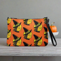 Halloween Witch Retro Halloween Print Crossbody Bag Shoulder Purse Wristlet Clutch