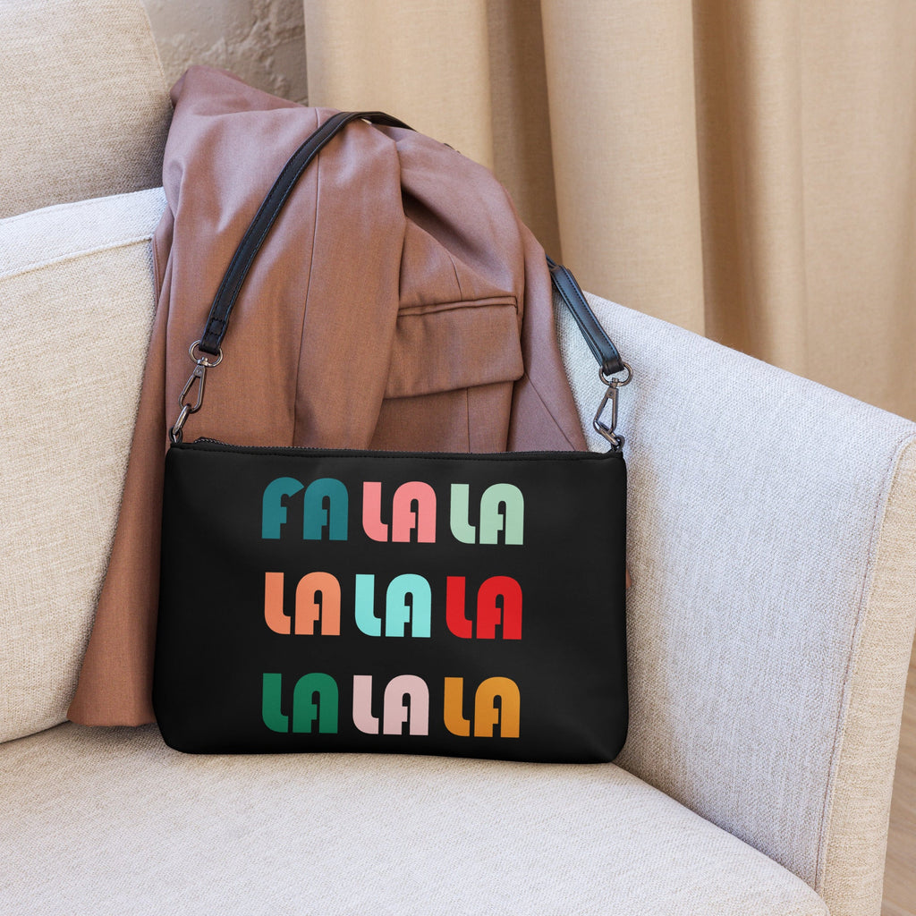 Fa La La La Christmas Retro Style Crossbody Bag Purse