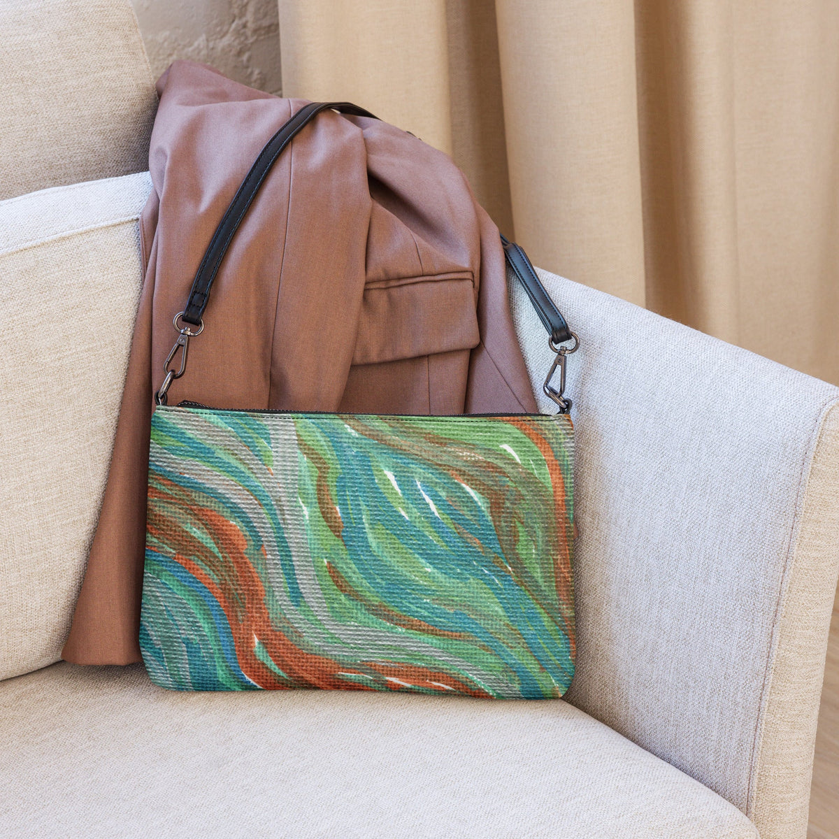 Solar Winds Caden Caraco Crossbody Bag Shoulder Purse Clutch Wristlet