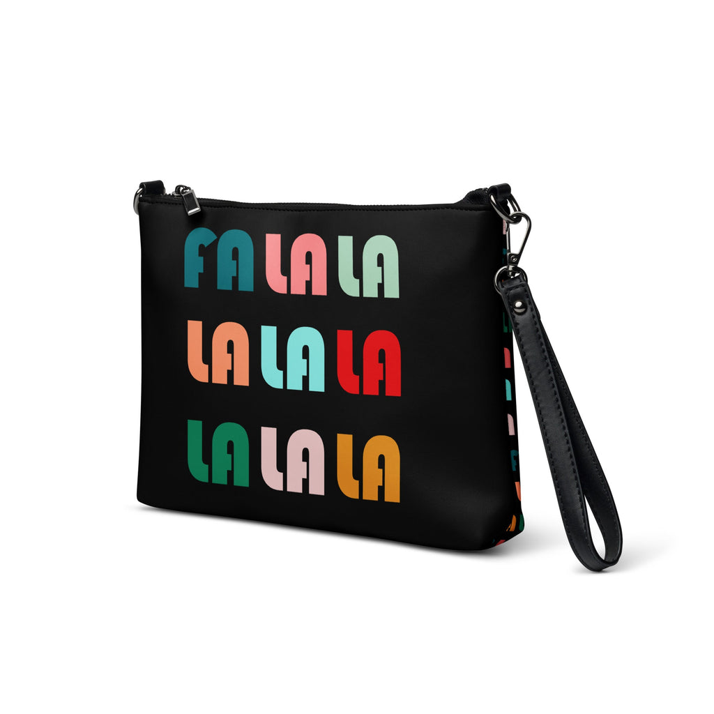 Fa La La La Christmas Retro Style Crossbody Bag Purse