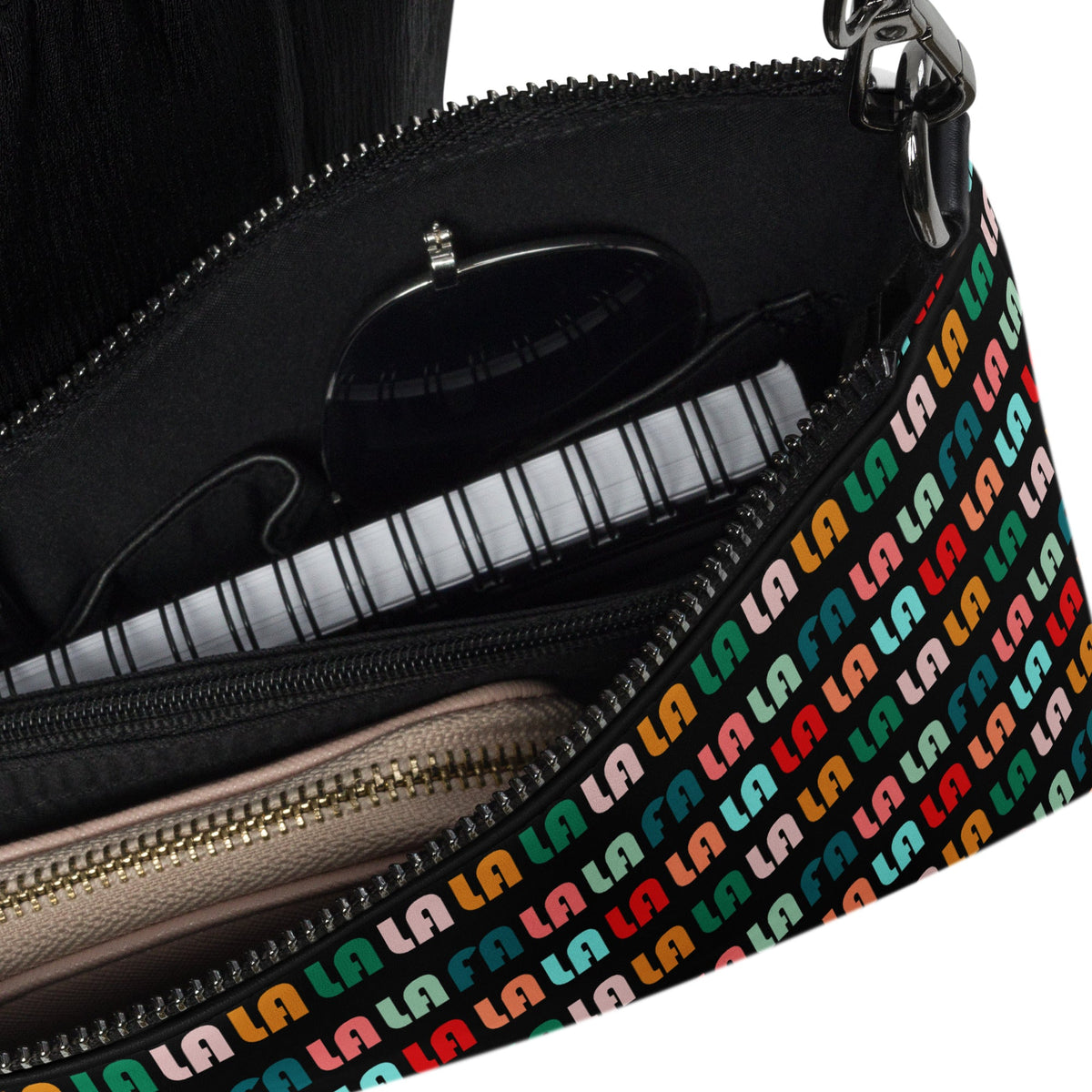 Fa La La La Christmas Retro Style Crossbody Bag Purse