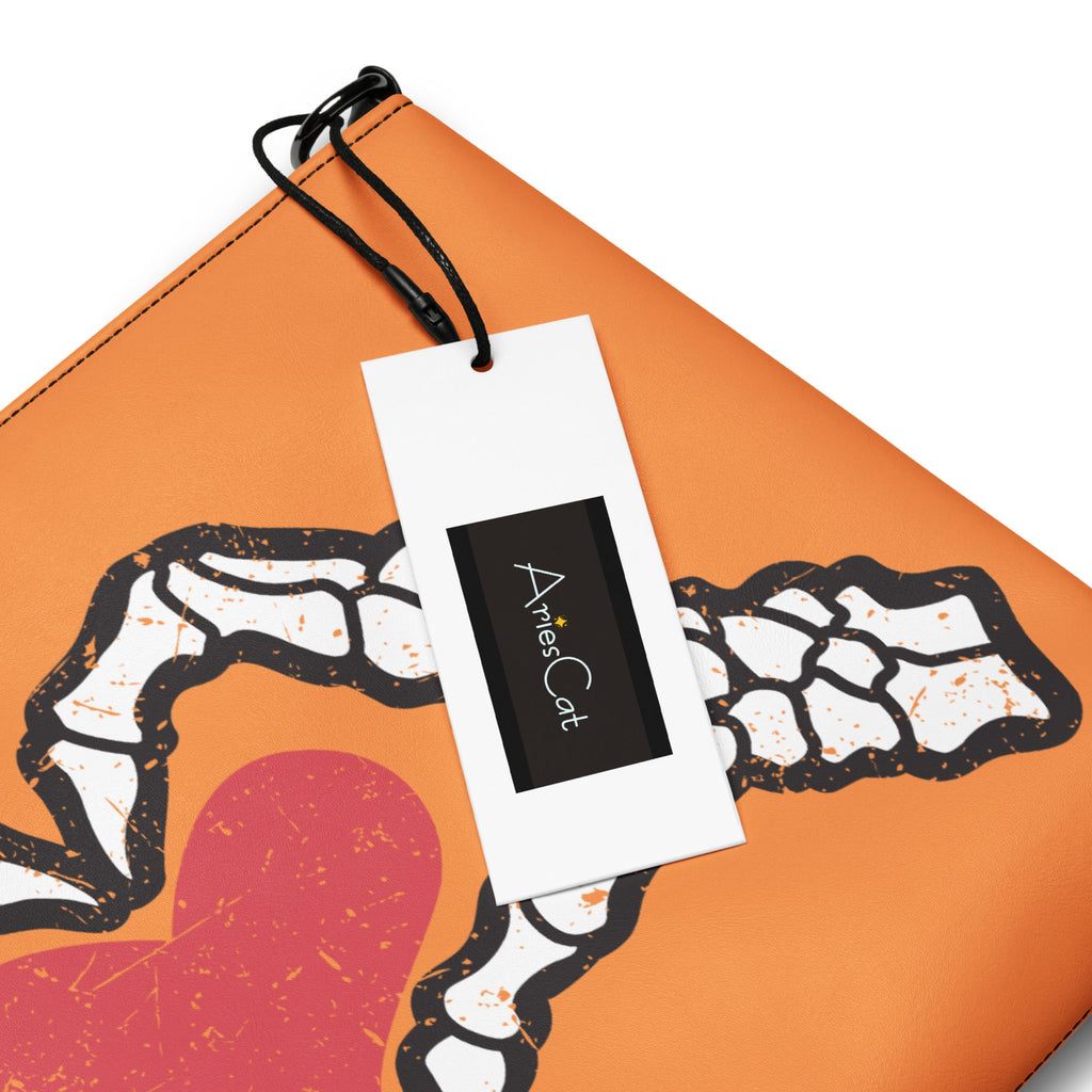 Skeleton Heart Hands Halloween Crossbody Bag Purse