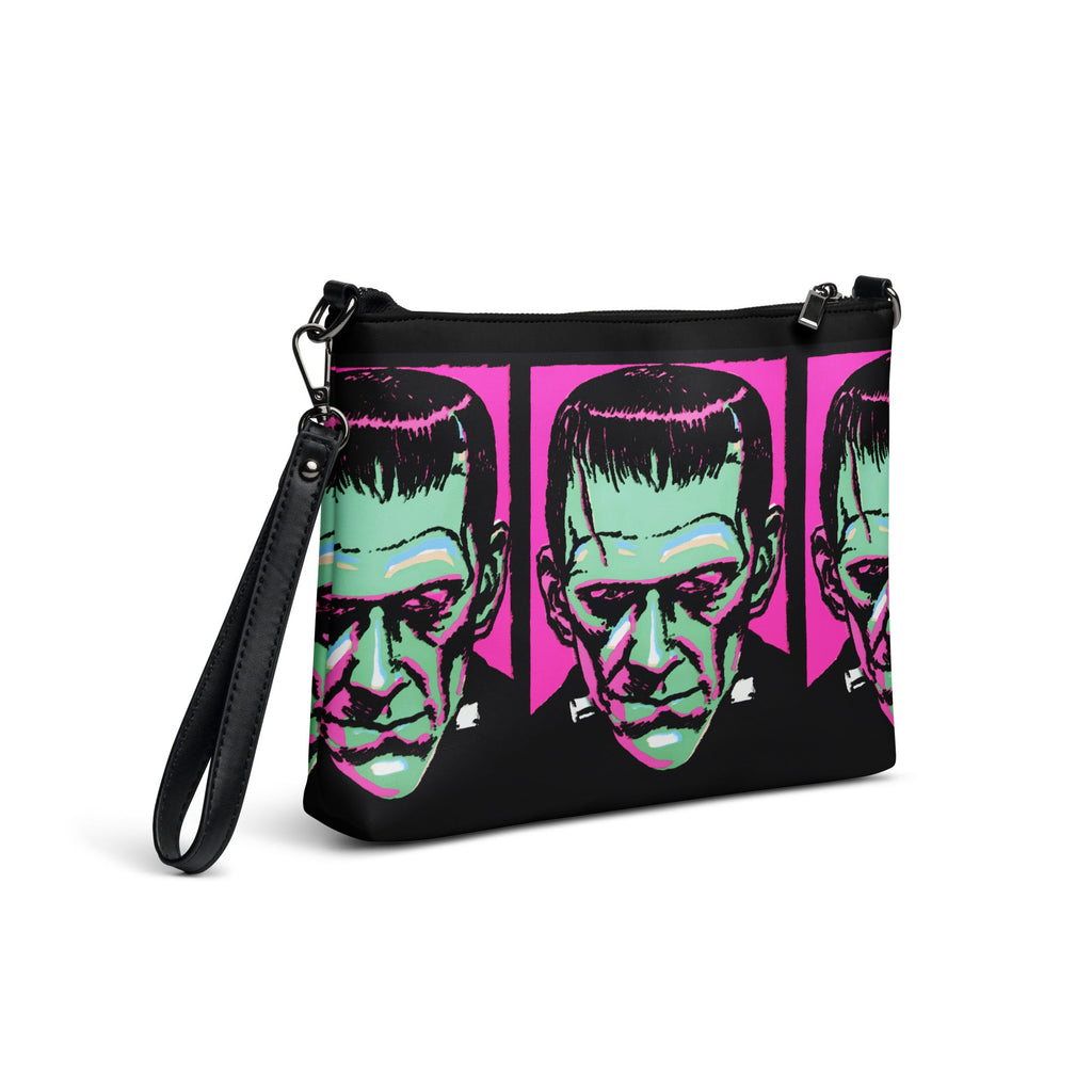 Frankenstein Monster Gothic Horror Retro Halloween Print Crossbody Bag Purse