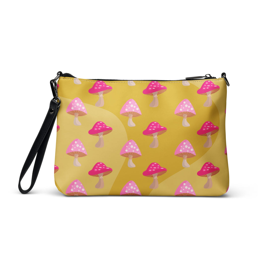Alice In Wonderland Caterpillar Mushroom Crossbody Bag Shoulder Purse Wristlet Clutch