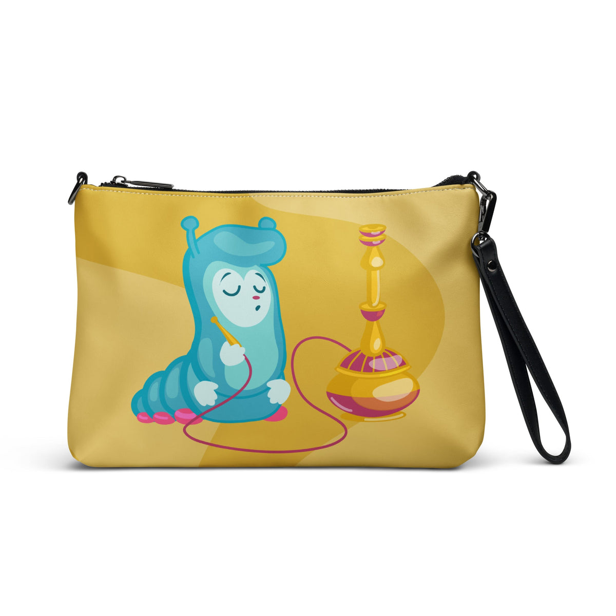 Alice In Wonderland Caterpillar Mushroom Crossbody Bag Shoulder Purse Wristlet Clutch
