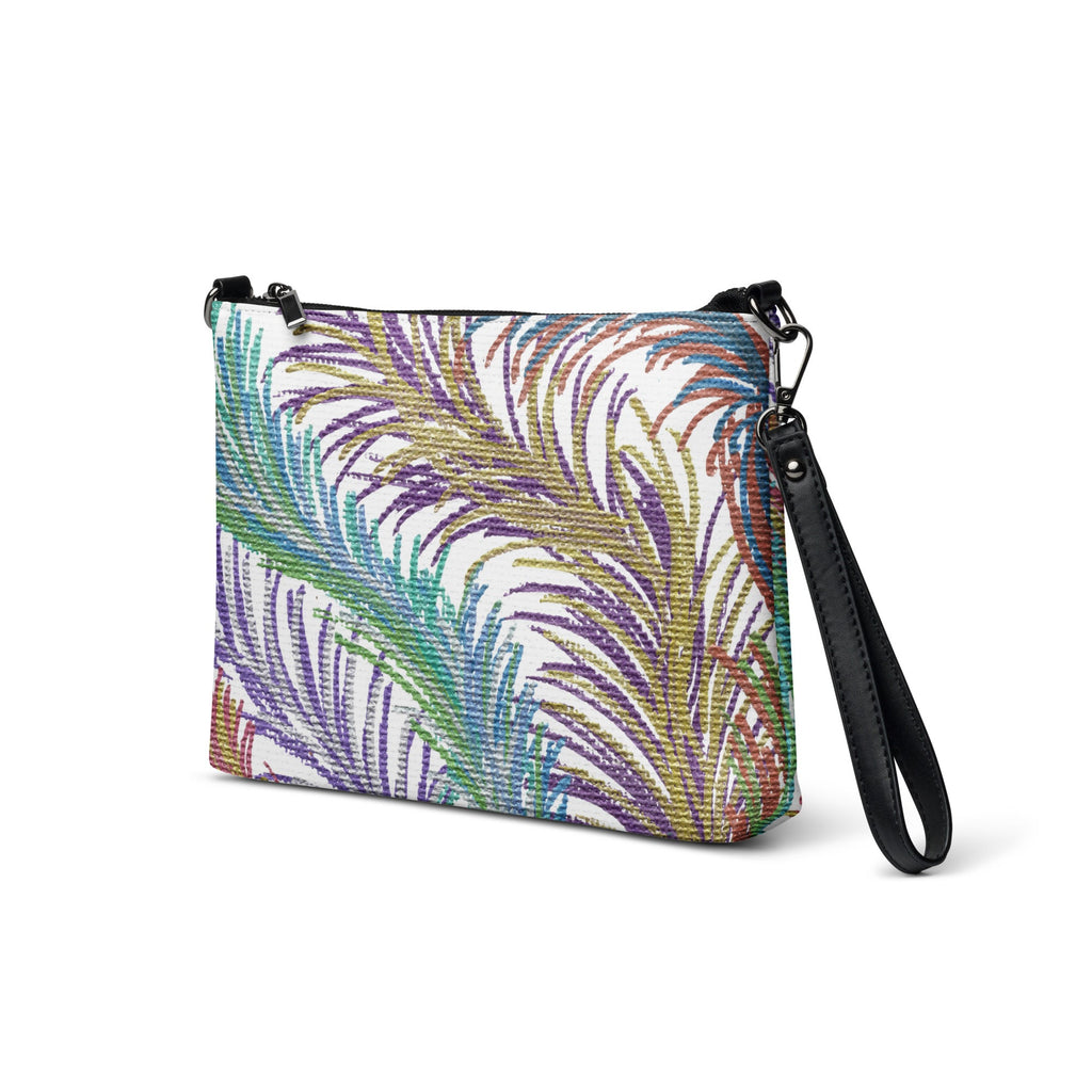 Space Feathers Caden Caraco Crossbody Bag Shoulder Purse Wristlet Clutch