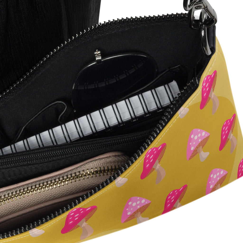 Alice In Wonderland Caterpillar Mushroom Crossbody Bag Shoulder Purse Wristlet Clutch