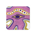 Purple E Caden Caraco Art Cork-back Coaster