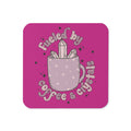 Fueled By Coffee And Crystals Celestial Cork-back Coaster