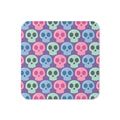Pastel Goth Skulls Halloween Cork-back Coaster