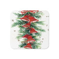 Christmas Bells Mid Century Retro Christmas Print Cork-back Coaster