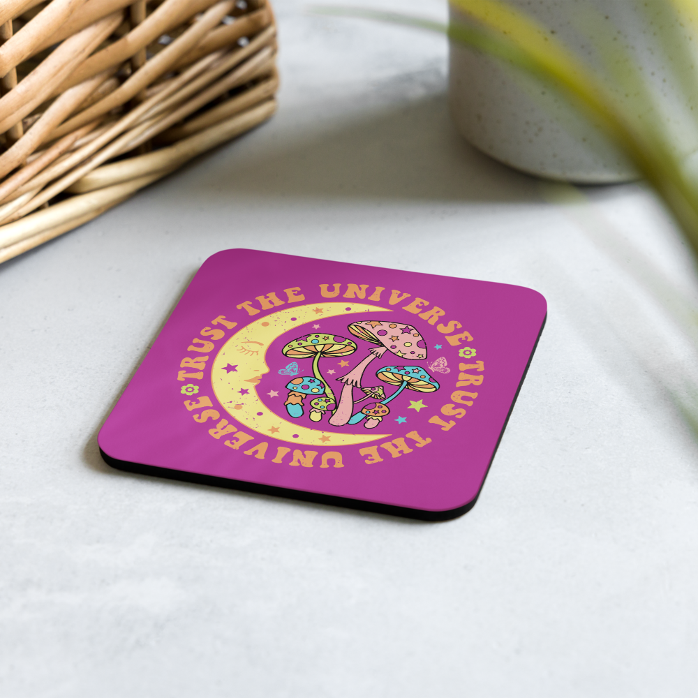 Trust The Universe Celestial Cork-back Coaster