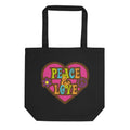 Peace & Love Eco Cotton Tote Bag