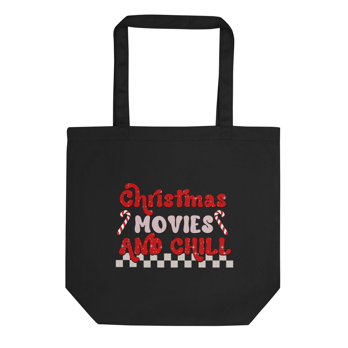 Christmas Movies And Chill Christmas Eco Cotton Tote Bag