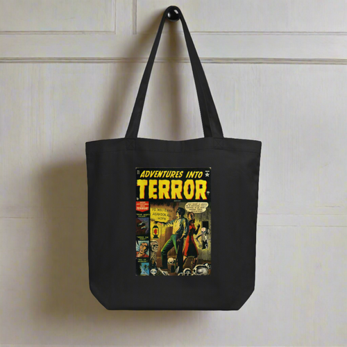 Adventures Into Terror Horror Retro Comic Halloween Eco Cotton Tote Bag